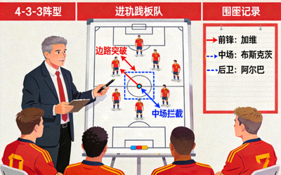 西班牙队战术演练图